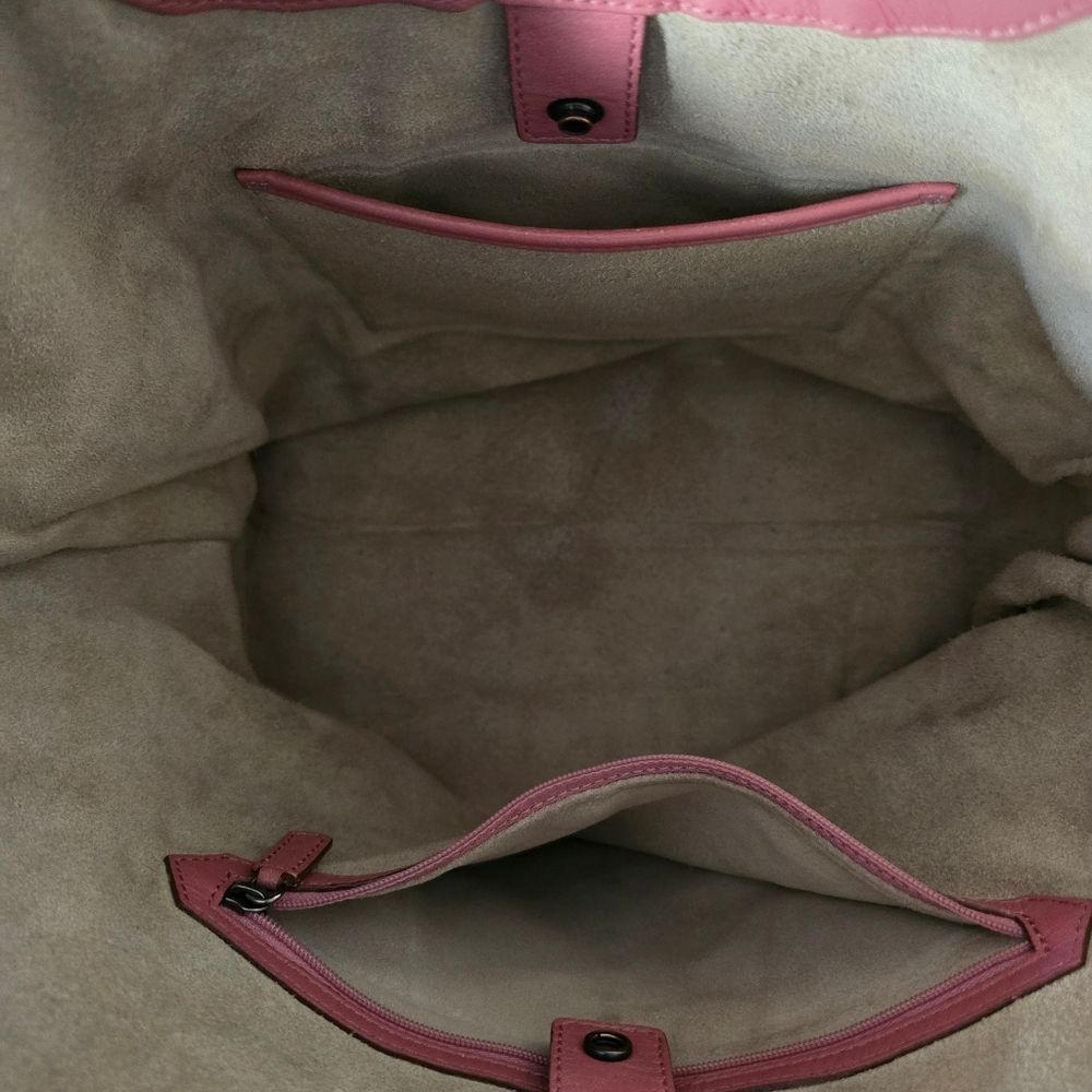 Anya Hindmarch Pink Bow Canvas and Leather Tote Bag - Picture 14 of 16